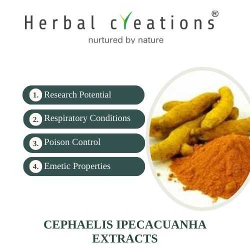 manufacturer of Cephaelis Ipecacuanha extracts